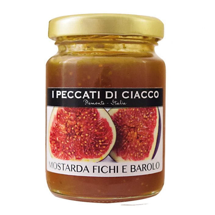 MOSTARDA DI FICHI E BAROLO DOCG • Fig & DOCG Barolo Wine Mustard