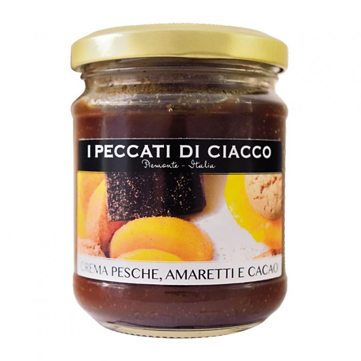 CREMA DI PESCHE, AMARETTI E CACAO • Peach, Amaretti & Cocoa Cream